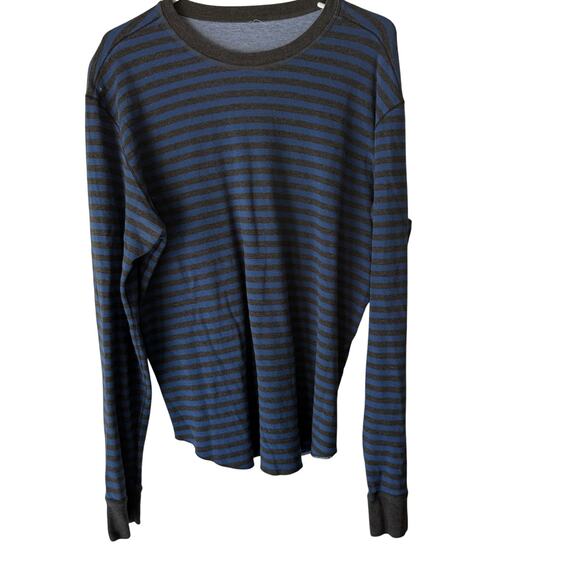 Lululemon Shirt Mens Large Striped Long Sleeve Lightweight Pullover Athletic Top - Picture 1 of 7